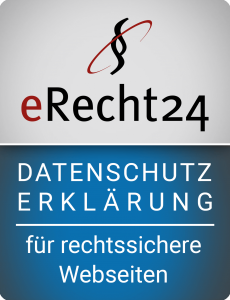 erecht24 siegel datenschutzerklaerung blau gross